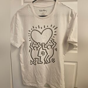 Keith Haring White Graphic T-Shirt